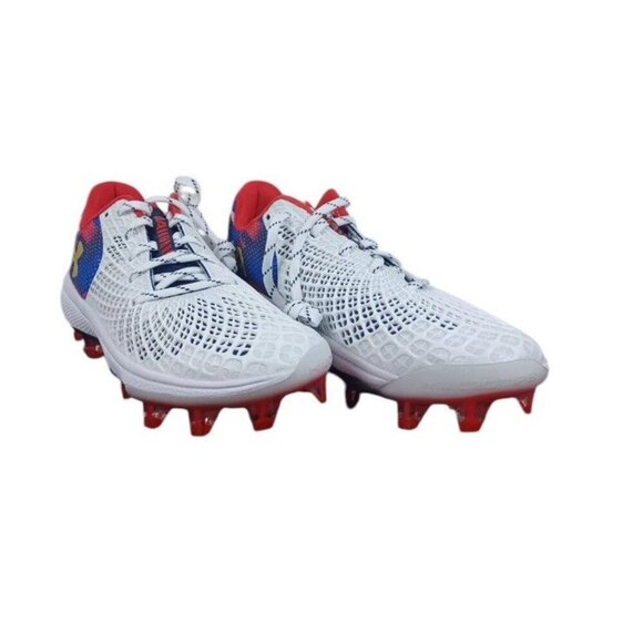 Women's Size 8 Under Armour Glyde MT TPU USA Softball Cleats 3028704-100 NWOB - Picture 2 of 8